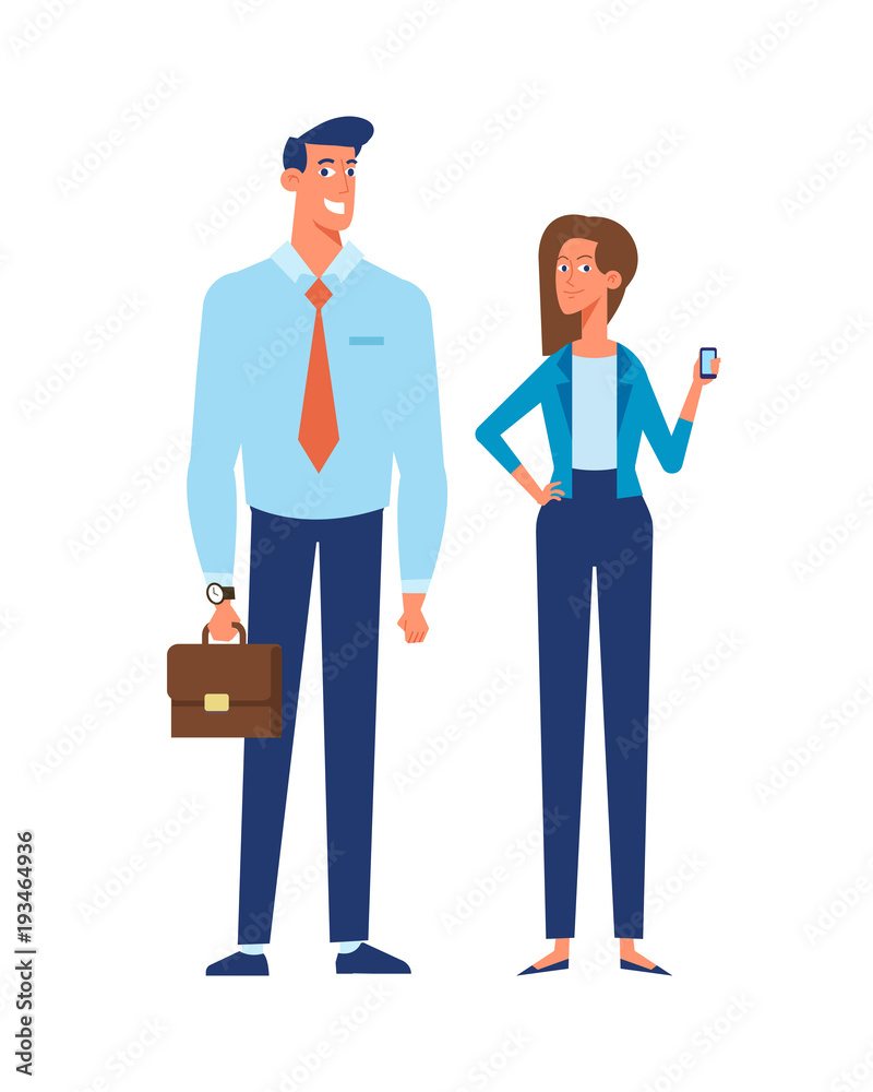Business people vector illustration.