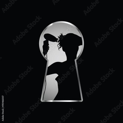 keyhole and the girl are drying their hair