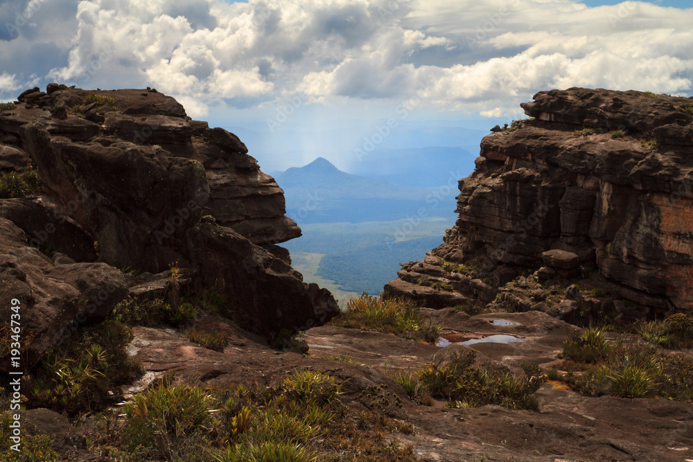 View from Libertador in the Auyantepui, Canaima
