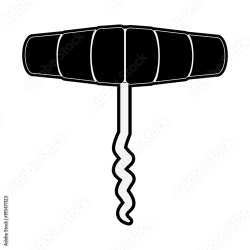Screwcork tool isolated icon vector illustration graphic design