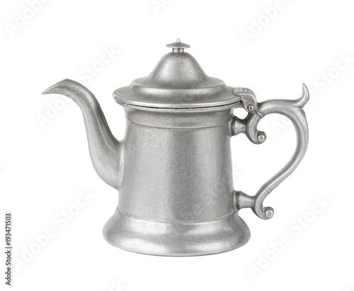 Antique metal coffee pot