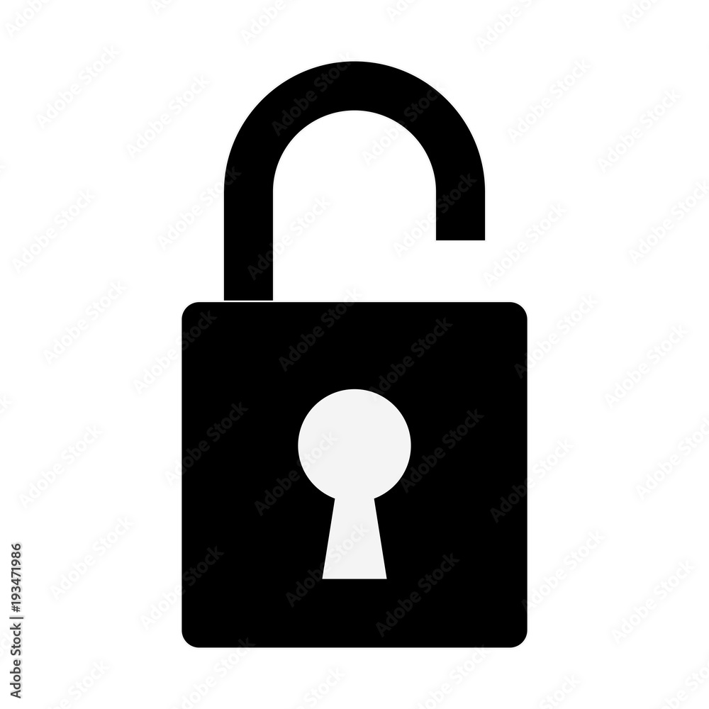 Padlock unlock symbol icon vector illustration graphic design Padlock unlock symbol icon vector illustration graphic design