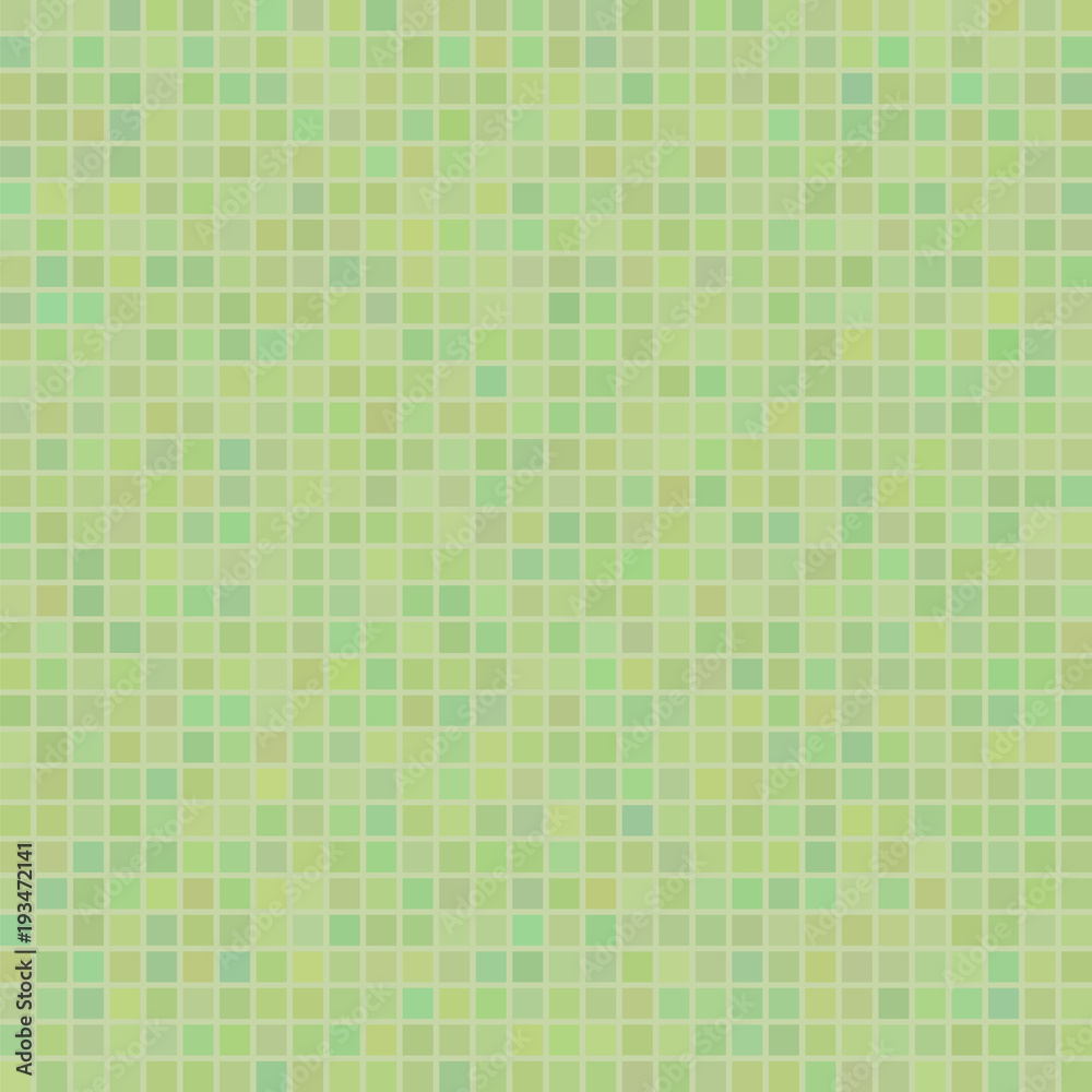 Green Mosaic Pattern. Square Ceramic Background Green Mosaic Pattern. Square Ceramic Background