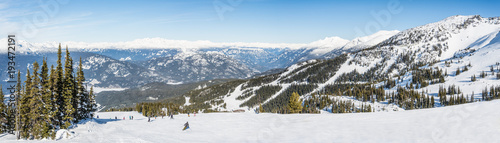 Winter ski panorama