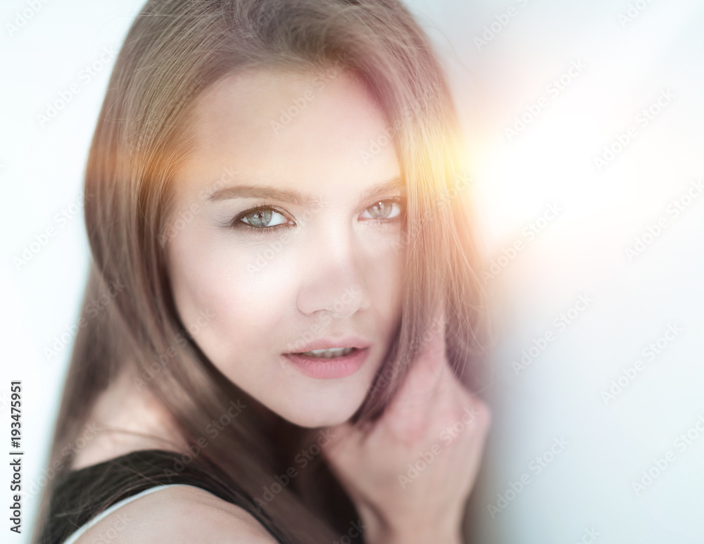 closeup. photo of an attractive young woman closeup. photo of an attractive young woman