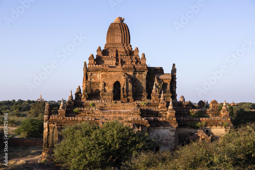 Ancient Temple in the Archaeological Park in Bagan, Myanmar