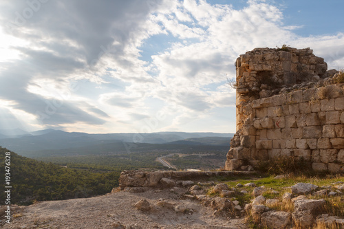 Ruins of the medieval fortress in Silifke city, Turkey