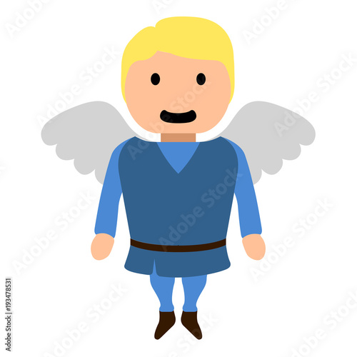 isolated angel cartoon character