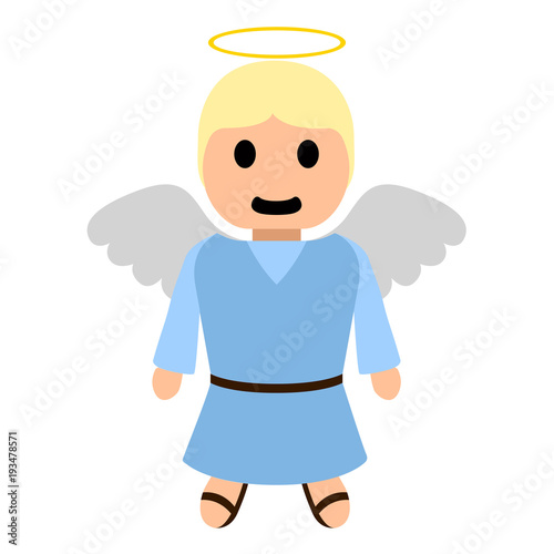 isolated angel cartoon character