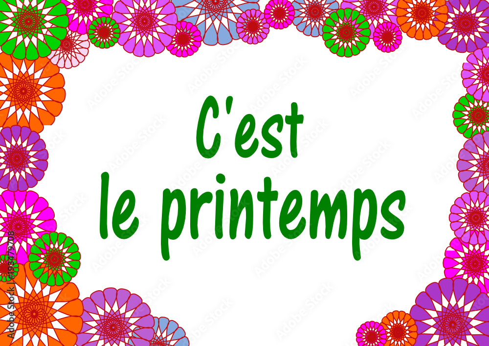 c'est le printemps