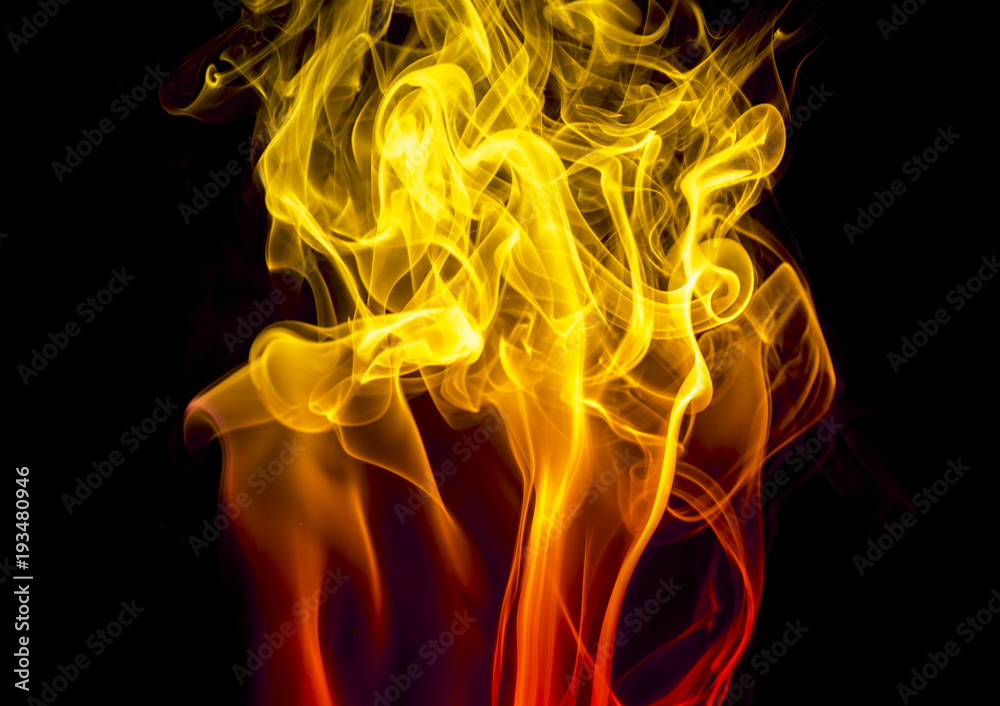 Colored smoke on black background Colored smoke on black background