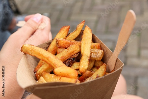Belgian fries street food