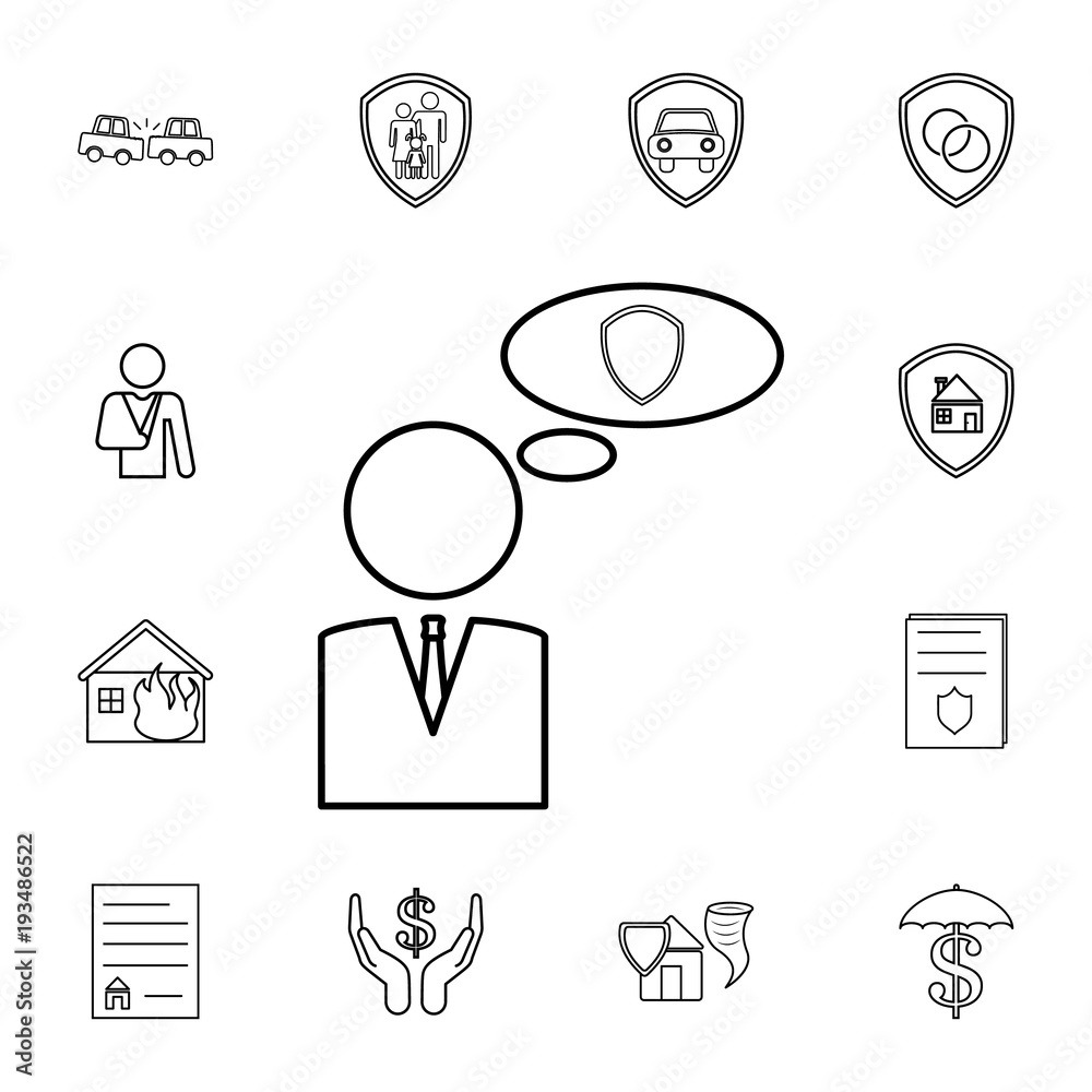 male pictogram and balloon with a shield line icon.Element of popular Insuarance icon. Premium quality graphic design. Signs, symbols collection icon for websites, web design, male pictogram and balloon with a shield line icon.Element of popular Insuarance icon. Premium quality graphic design. Signs, symbols collection icon for websites, web design,