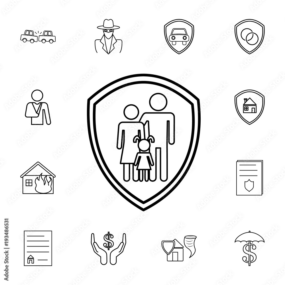 family insurance line icon.Element of popular Insuarance icon. Premium quality graphic design. Signs, symbols collection icon for websites, web design, family insurance line icon.Element of popular Insuarance icon. Premium quality graphic design. Signs, symbols collection icon for websites, web design,