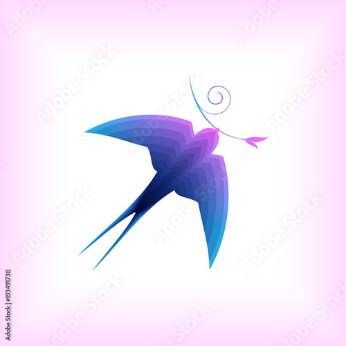 styled flying swallow
