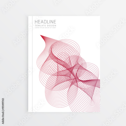 Minimal cover design. Linear colorful halftone gradients. Vector template for brochures, flyers, presentations, leaflet, magazine.