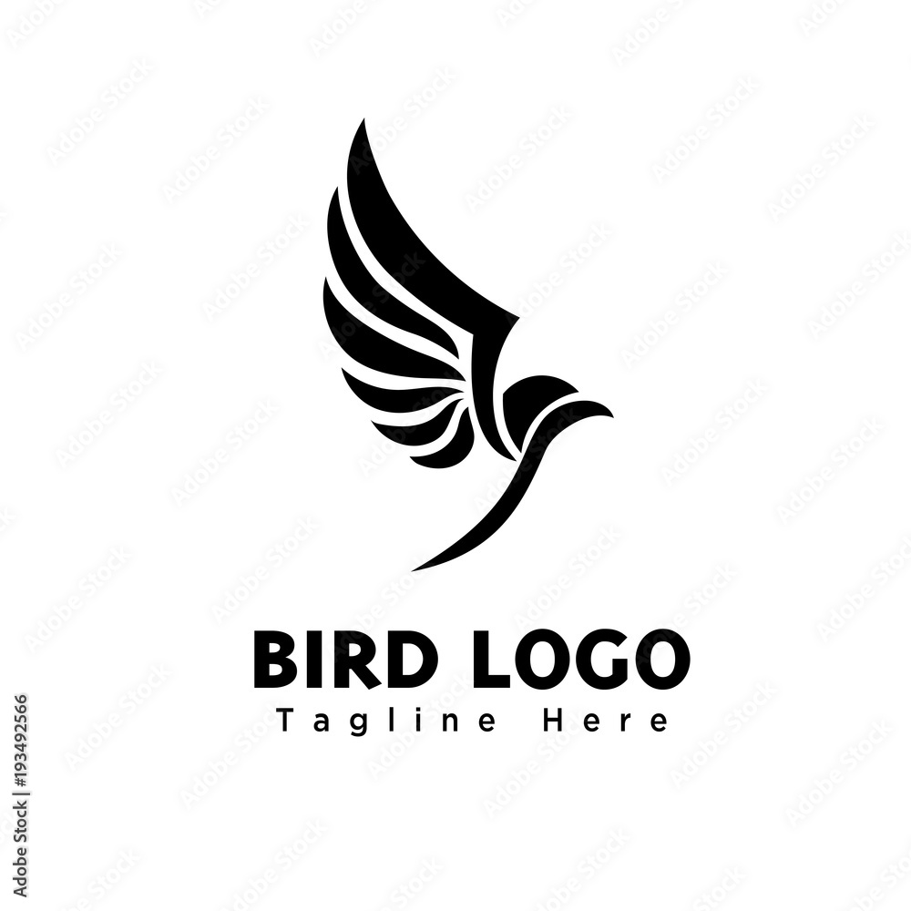 Fototapeta premium elegant abstract eagle bird fly logo