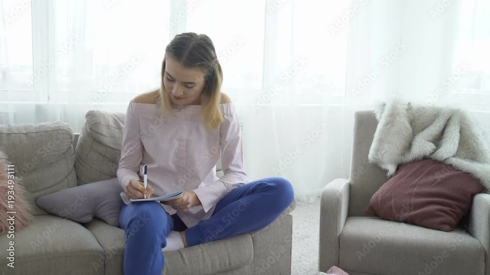 friendship bff. leisure pastime. friends communication writing in notebook. young teenage mates at home studying the fun way friendship bff. leisure pastime. friends communication writing in notebook. young teenage mates at home studying the fun way