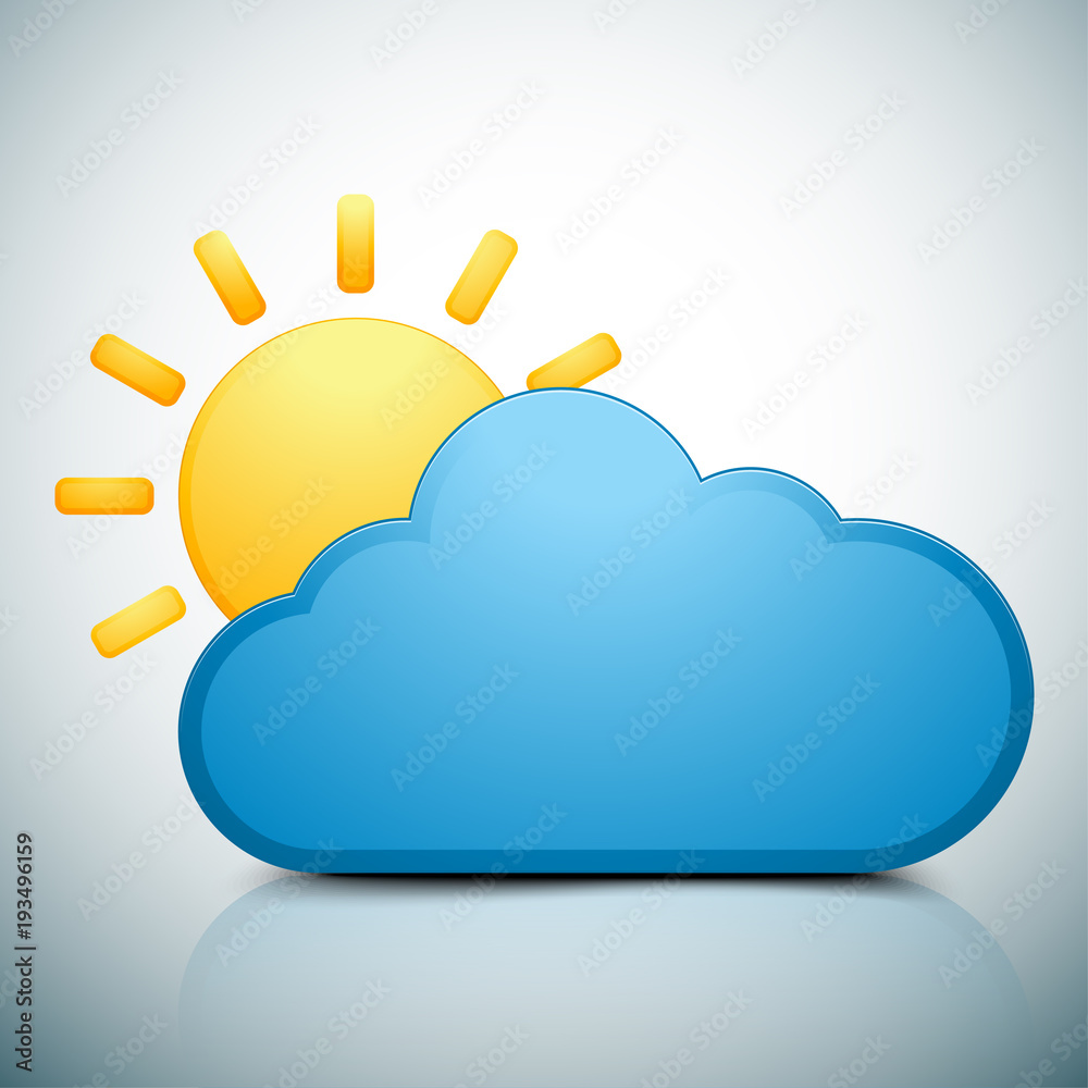 Sun & Cloud illustration Sun & Cloud illustration