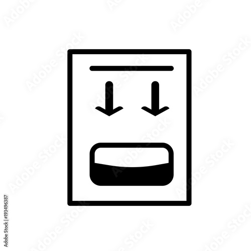 Fuel canister icon line outline style isolated on white background, the illustration is flat, vector, pixel perfect for web and print. Linear stokes and fills.