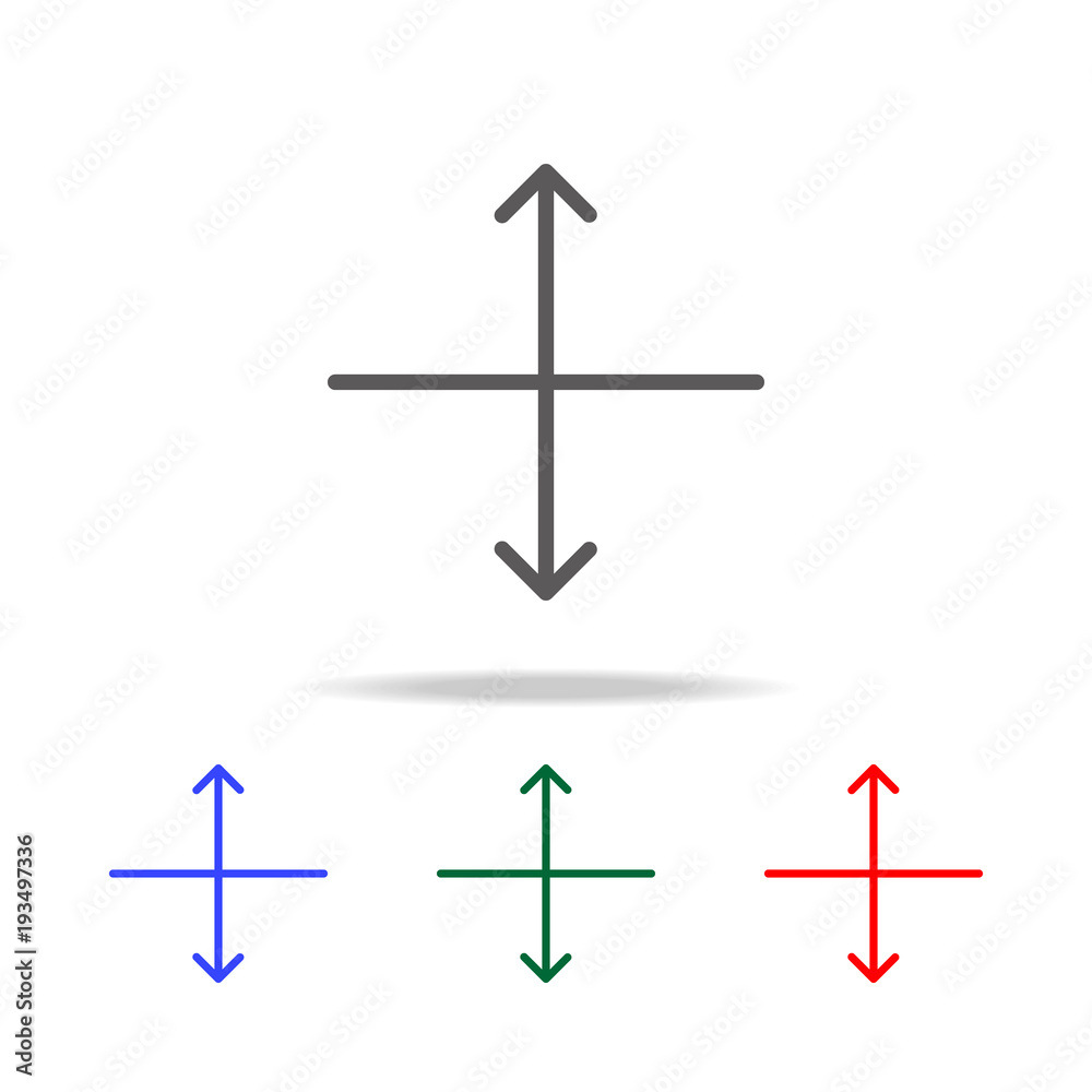 Continuous one line drawing of arrow pointing up and down icon. Elements in multi colored icons for mobile concept and web apps. Icons for website design and development Continuous one line drawing of arrow pointing up and down icon. Elements in multi colored icons for mobile concept and web apps. Icons for website design and development