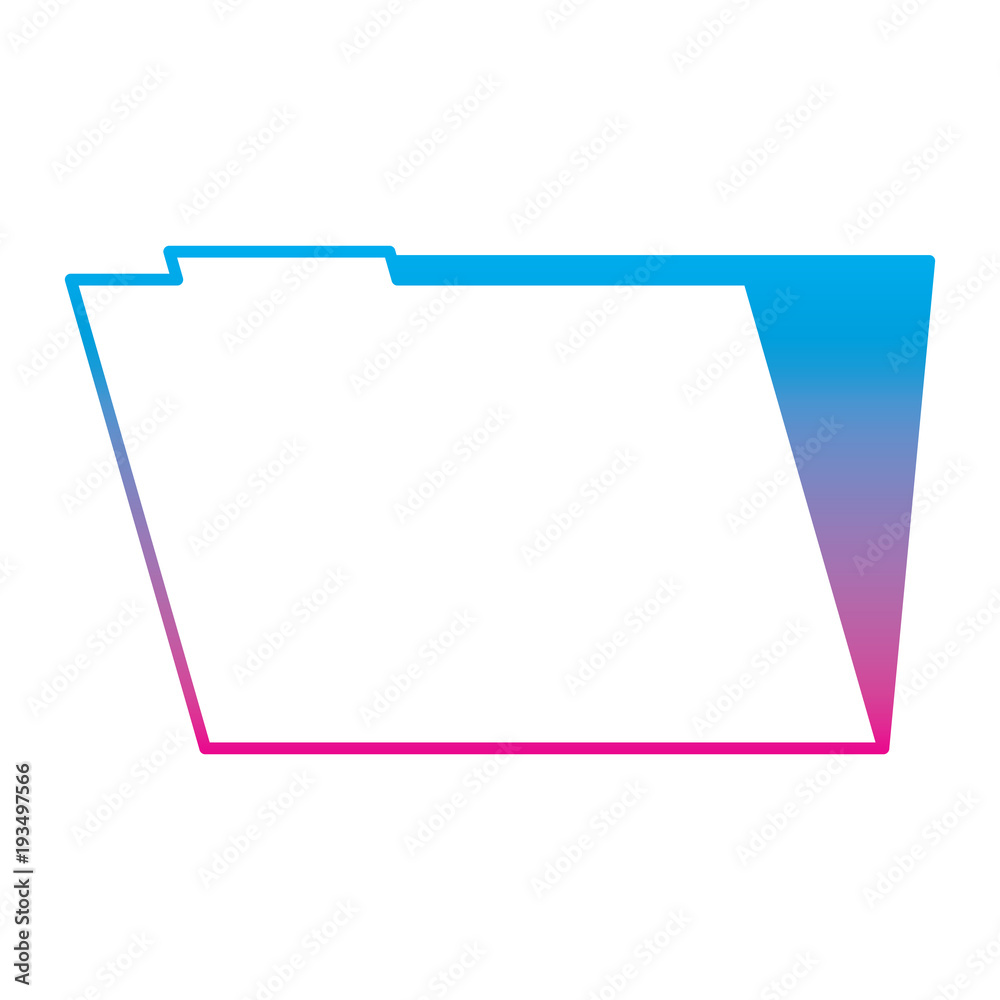 folder file data information system storage vector illustration degrade color line graphic folder file data information system storage vector illustration degrade color line graphic