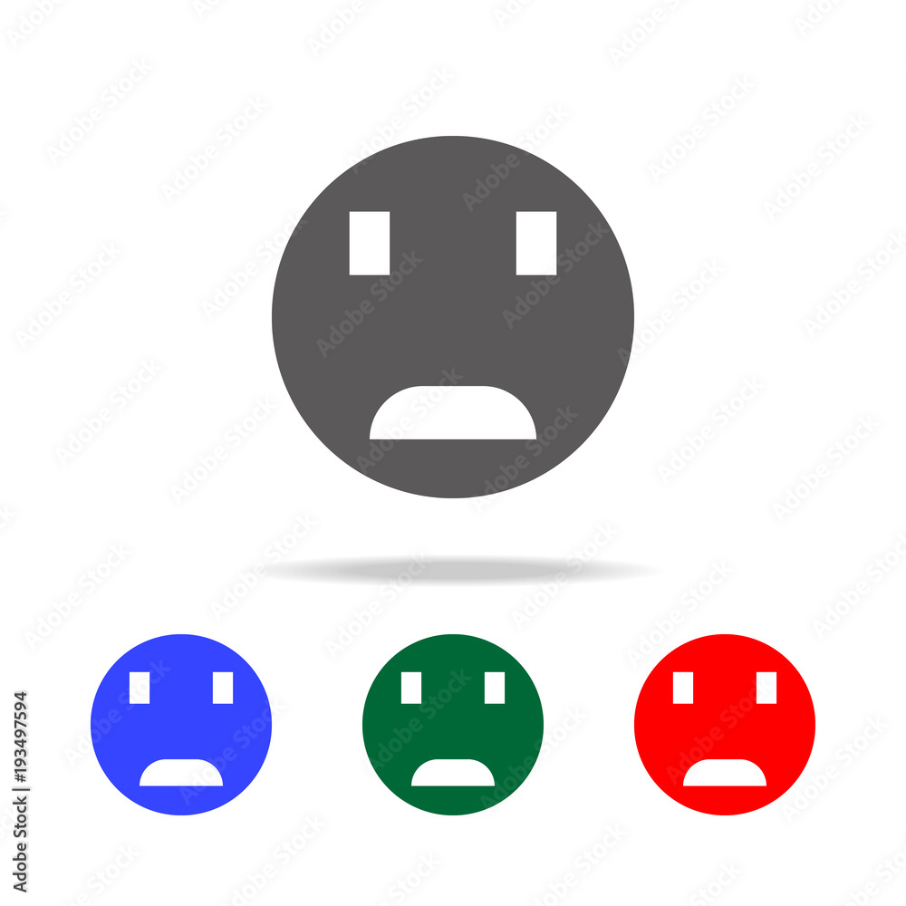 Shocked Face Smiley Icon. Elements in multi colored icons for mobile concept and web apps. Icons for website design and development, app development Shocked Face Smiley Icon. Elements in multi colored icons for mobile concept and web apps. Icons for website design and development, app development