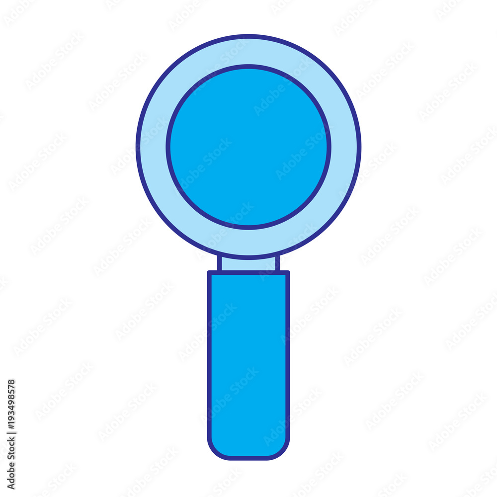 magnifier search technology research information vector illustration blue image magnifier search technology research information vector illustration blue image
