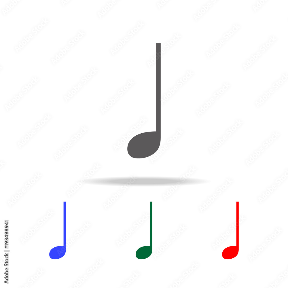 Music note Icon. Elements in multi colored icons for mobile concept and web apps. Icons for website design and development, app development Music note Icon. Elements in multi colored icons for mobile concept and web apps. Icons for website design and development, app development