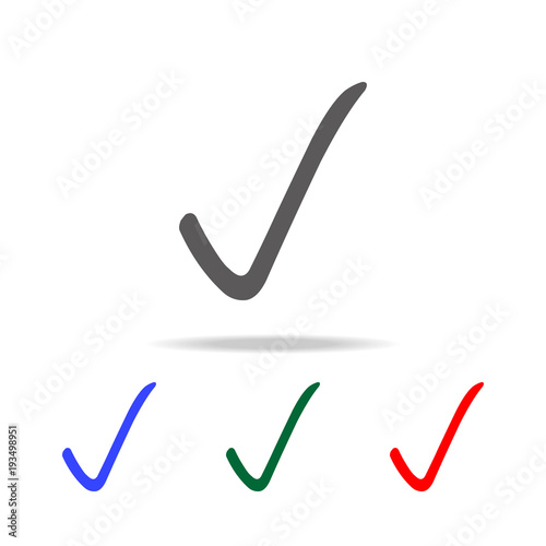 chek mark sign icon. Elements in multi colored icons for mobile concept and web apps. Icons for website design and development, app development