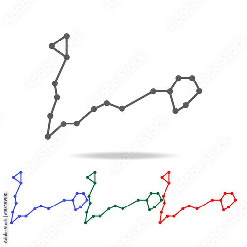 constellation and part of zodiacal system canser Pisces icon. Elements in multi colored icons for mobile concept and web apps. Icons for website design and development, app development
