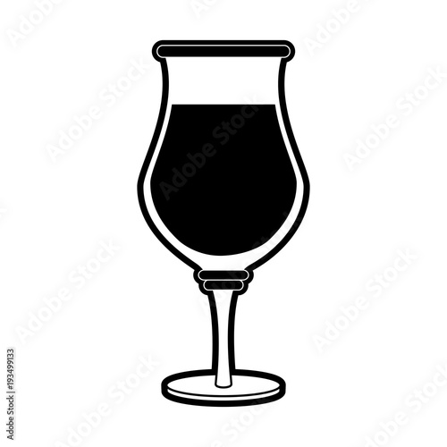 wine glass icon image vector illustration design  black and white