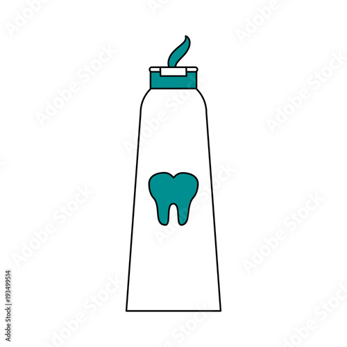 Toothpastel dental hygiene icon vector illustration graphic design