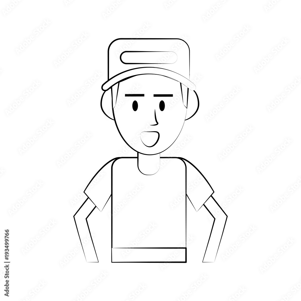 Guy face cartoon icon vector illustration graphic design Guy face cartoon icon vector illustration graphic design