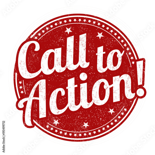 Call to action grunge rubber stamp