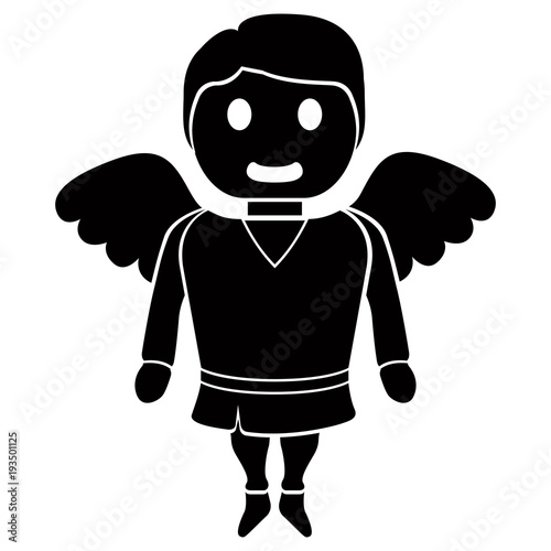 isolated angel cartoon character