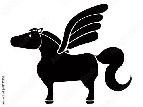 Cute pegasus icon