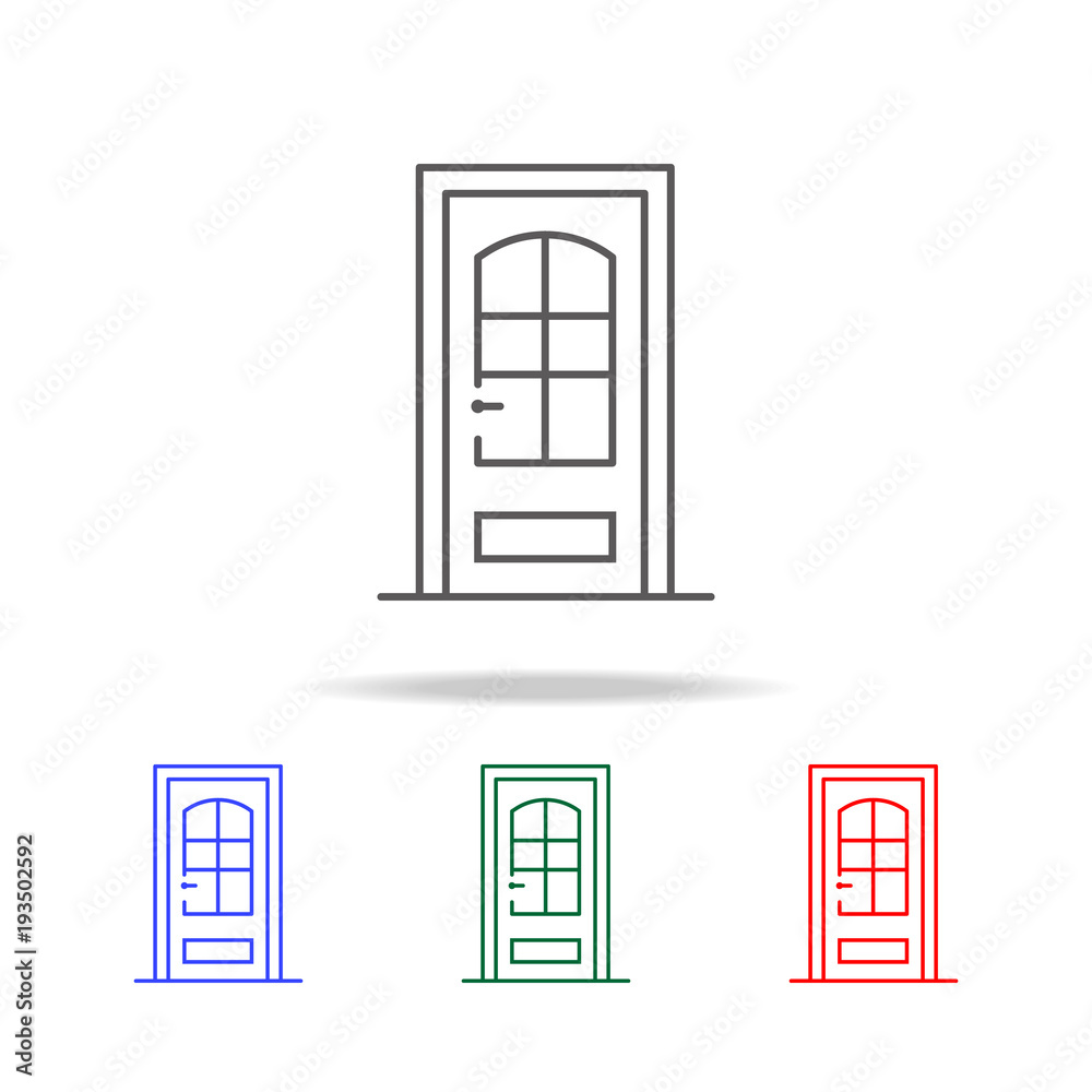 interroom door icon. Elements in multi colored icons for mobile concept and web apps. Icons for website design and development, app development