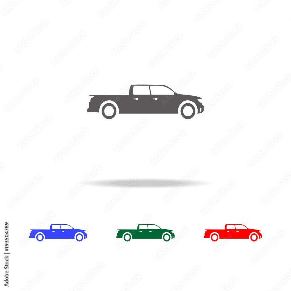 pickup icon. Elements in multi colored icons for mobile concept and web apps. Icons for website design and development, app development