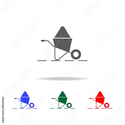 garden trolley icon. Elements in multi colored icons for mobile concept and web apps. Icons for website design and development, app development