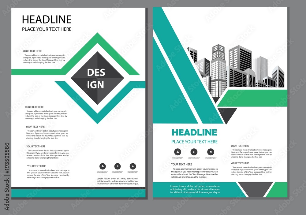 design cover book brochure flyer layout annual report business template