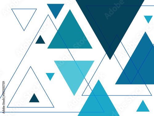 背景　三角形　青