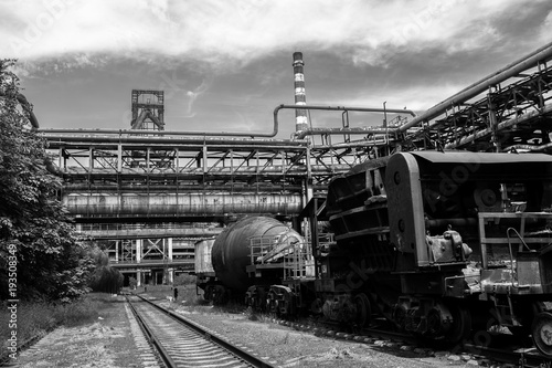 Abandoned steel works in Beijing