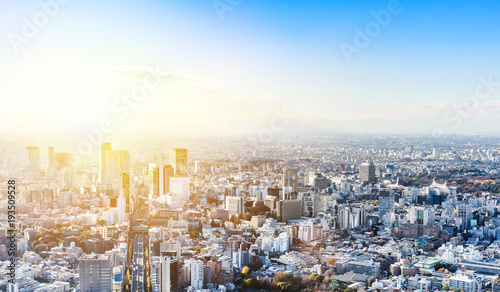 Canvas Print Asia Business concept for real estate and corporate construction - panoramic mod