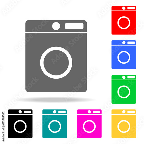 Washing machine icon. Home appliances symbol icon. Elements in multi colored icons for mobile concept and web apps. Icons for website design and development, app development