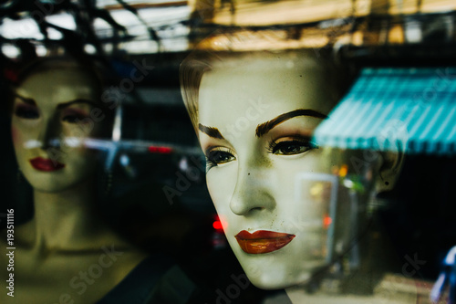 Female Mannequins in Window