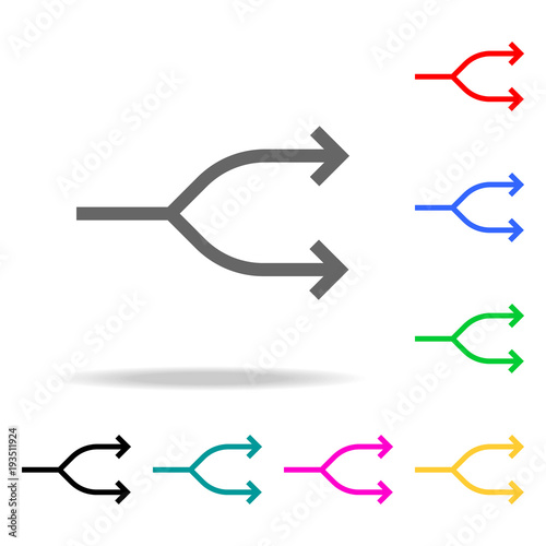 Two-way arrow symbol, arrow icon. Elements in multi colored icons for mobile concept and web apps. Icons for website design and development, app development