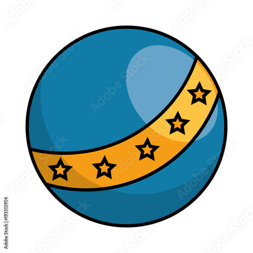 plastic balloon toy icon vector illustration design