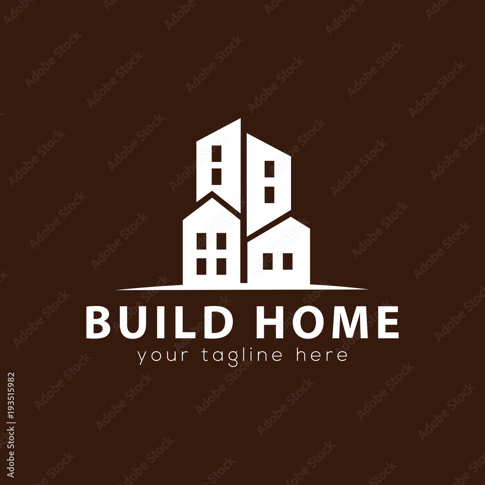 Fototapeta premium Build Home Logo Vector
