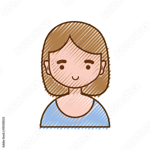 grated avatar girl with blouse and hairstyle design